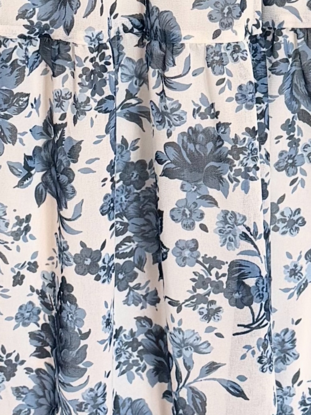 Aritzia Blue & White Floral Maxi Dress - Picture 4 of 4